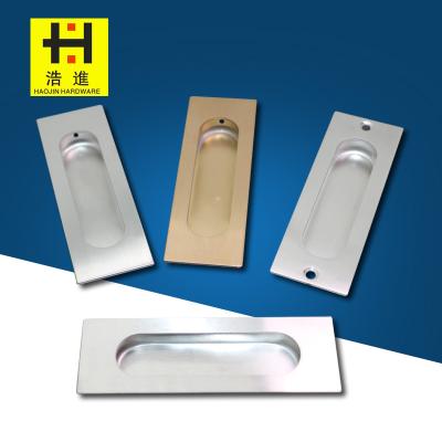 China Modern Rectangle Hidden Kitchen Guard Hardware Handle Hidden To Handle Flip Stealth Drawing Handle for sale