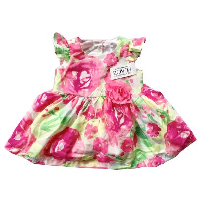 China Wholesale Branded Babies Cotton Summer Overrun Running Lots Dress Dress 0-24m for sale