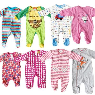 China Wholesale Lots Long Sleeve Spring Cotton Breathable Mixed Cute Newborn Infant Girls Running Rompers Baby Boy for sale