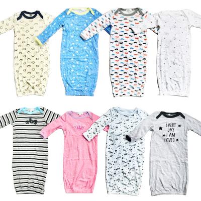 China Wholesale Cotton Blended Newborn Baby Boy Infant Girls Cotton Long Sleeve Summer Kids Clothes Lots Running Rompers for sale