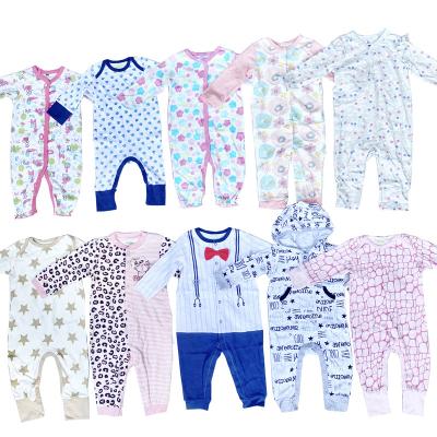 China Wholesale Lots Long Sleeve Spring Cotton Breathable Mixed Cute Newborn Infant Girls Running Rompers Baby Boy for sale