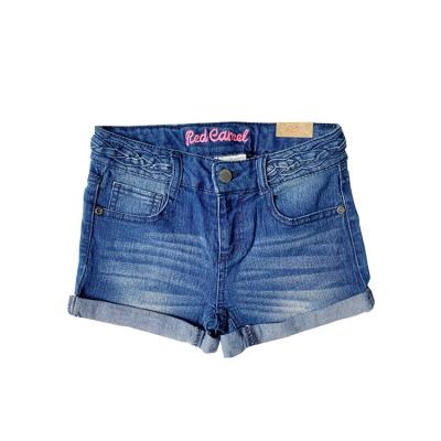 China Wholesale Branded Polyester / Cotton Kids Girls Clothes Running Lot Jeans Shorts for sale