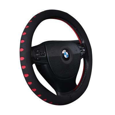 China Bright Red EVA Steering Wheel Covers Business Fashion Steering Wheel Cover / Factory Direct Luxury Whole Sale for sale