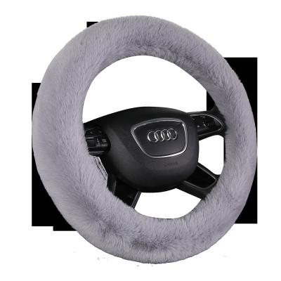 China Luxury business wheel cover soft touch fluffy steering girls/factory direct luxury whole sale steering wheel cover for sale