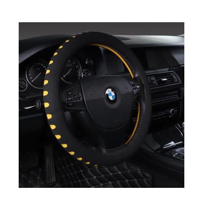 China Business Fashion Yellow EVA Steering Wheel Covers Steering Wheel Cover / Factory Luxury Hot Direct Whole Sale for sale