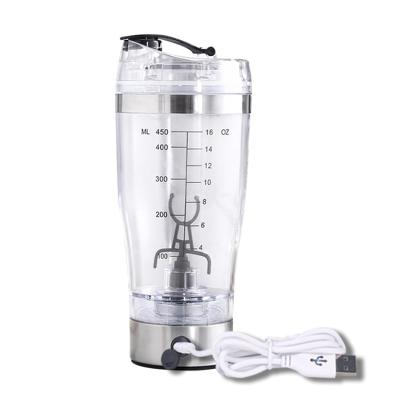 China 450m/600ml Type-C Viable USB Rechargeable Electric Protein Shaker Bottle Vortex Mixer for Protein Mixes for sale