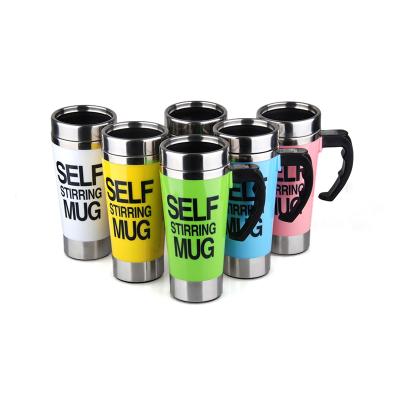 China 500ml Sustainable Electric Automatic Self Stirring Protein Shaker Coffee Mug Mixing Mug With Lid for sale