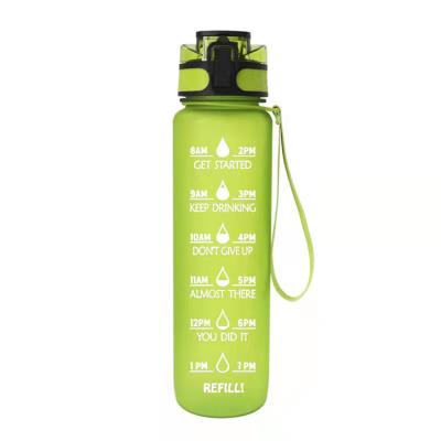 China New 500ml/700ml/1000ml Tritan Viable Hot Plastic Water Bottle Bpa Free for sale