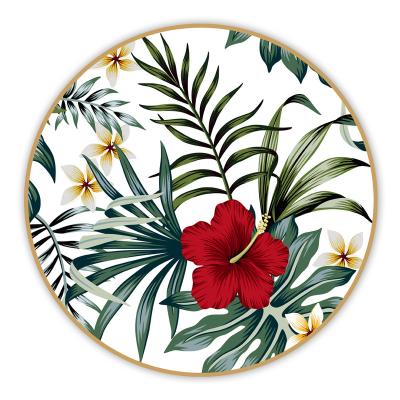 China 2021 Sustainable Hot Sale Flat Charger Butterflies Modern Hotel Wedding Under Plates Show Plate for sale