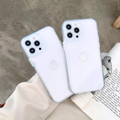 China Wholesale High Quality Designer Shockproof Color Locks Clear Transparent Sublimation Phone Cases For iPhone 11 12 13 pro for sale