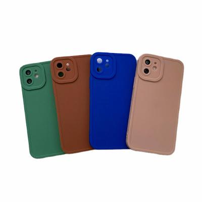 China Wholesale Cheap Customized Waterproof Shockproof Shockproof Solid Color Silicone Mobile Cover Designer Phone Case For iPhone for sale