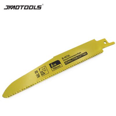 China BIM 6INCH 10TPI (m2) Bi Metal Metal Demolition Reciprocating Blade for sale