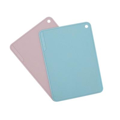 China Sustainable Antibacterial Plastic Cutting Board Straw Wheat Kitchen Chopper for sale