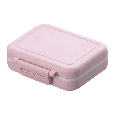 China Custom Logo Travel Plastic 7 Day Weekly Pill Organizer Case 8.5*7.5*2.5cm for sale