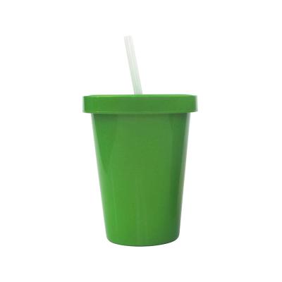 China Sustainable Custom Logo Reusable Biodegradable PLA Drinks 16oz Plastic Tumbler Cup With Lid And Straw for sale