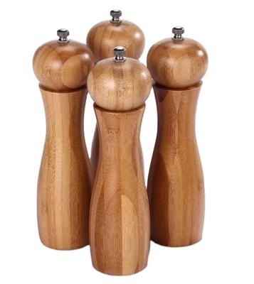 China Sustainable Qianzan Salt and Pepper Shakers with Matching Stand - Salt Grinder and Pepper Mill Set with Adjustable Coarseness for sale