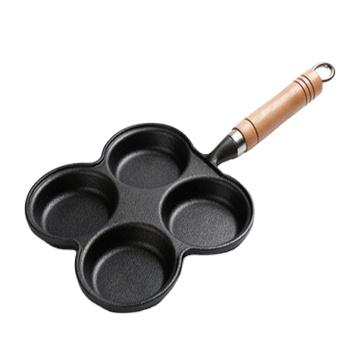 China Factory Direct Selling Sustainable Square Shape 4 Cups Iron Molded Non Stick Omelet Pan for sale