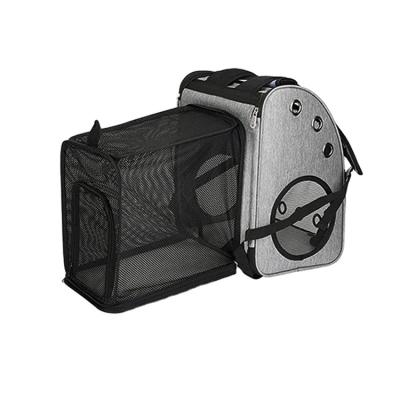 China Other Breathable Airline Approved Pet Travel Bag Motorcycle Pet Carrier Mesh Cardboard Expandable Pet Backpack Portable Travel Product for sale