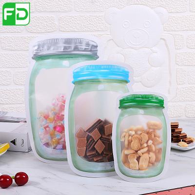 China Good Shock Resistance Selling Food Grade Mason Jar Plastic Bags Packaging Bag for sale