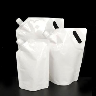 China Professional Impact Resistance Multi-size Beverage Packaging Bag Plastic Spout Pouch With CE Certificate For Liquid, Water, Juice, Oil, Wine Packaging for sale