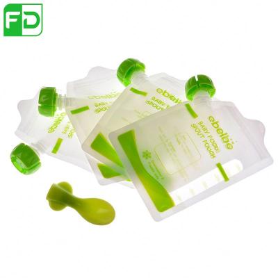 China Eco Friendly Microwavable Cheap Reusable Squeeze Price Food Pouch for sale