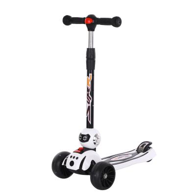 China Handlebar Height Adjustable LED Wheels Kick Scooter Wholesale Multifunctional Children's Kick Scooter Lighted Wheel Scooter for sale