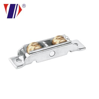 China UPVC Modern Double Brass Copper Roller For Sliding Doors Window for sale