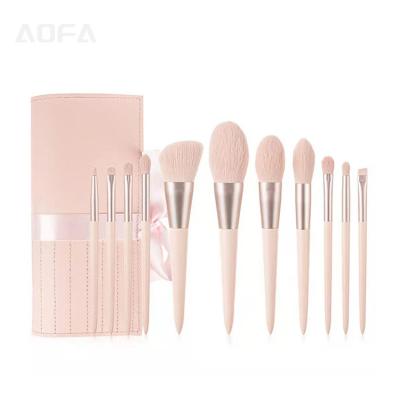 China Angular Blush Customized Multi Size Makeup Brushes OEM ODM Cosmetic Eye Brush Private Label Brush Set for sale