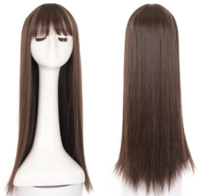 China Factory Fashion Long Silky Straight Wave Non-Remy Human Hair Wigs for sale