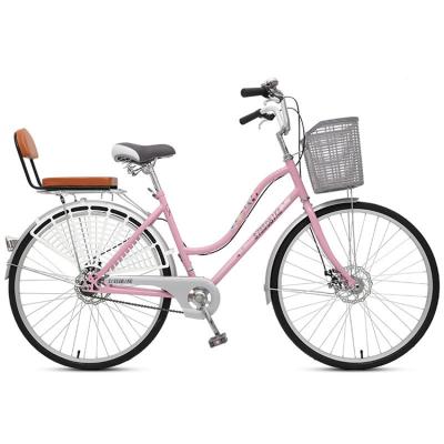 China Hot Selling Street China City Bicycle Man Upgraded Version With Rear Seat 6 Speed ​​City Bicycle Bike for sale