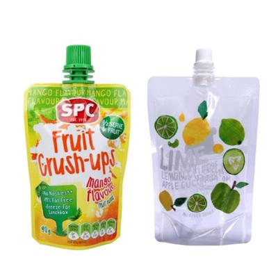 China Barrier Food Grade Juice Tea Drink Spout Pouch Biodegradable Liquid Food Packaging Bags Stand Up Water Pouch for sale