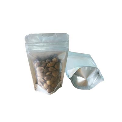 China Bath Salts Stand Up Clear Zip Lock Packaging Material Bag For Cashew Nuts for sale