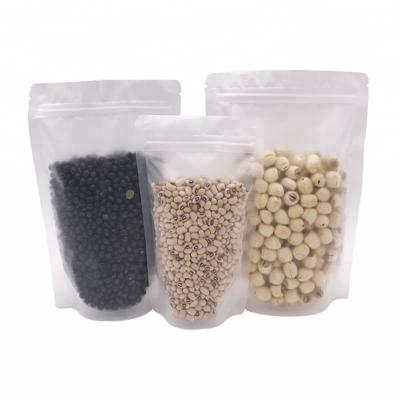 China Recyclable Frosted Opaque Plastic POS Pouches Zipper Bags Doypack Food Packaging With Resealable Zip Lock for sale