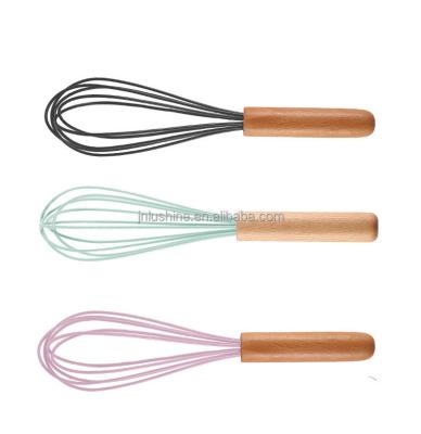 China Sustainable Manufacture Egg Beater Egg Beater With Wooden Handle for sale