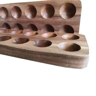 China China Kitchen Egg Tool Wholesale Storage Rack Wooden Egg Tray for sale