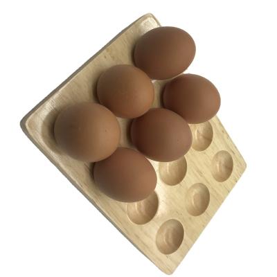 China Europe Kitchen Refrigerator 12 Hole Wooden Egg Turntable for sale