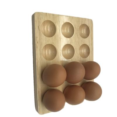 China China Kitchen Cooking Egg Tray Wood Egg Holder Table Egg Holder for sale