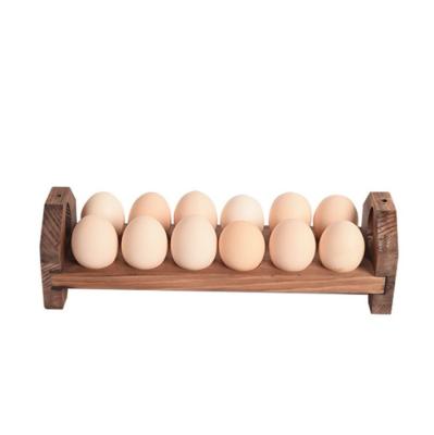 China Europe Supplier 12 Slots Pack The Dozen Wooden Egg Holders for sale