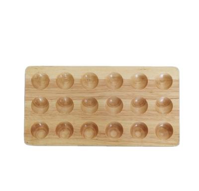 China Europe Kitchen Decor Accessories Oak Wooden Egg Tray for sale