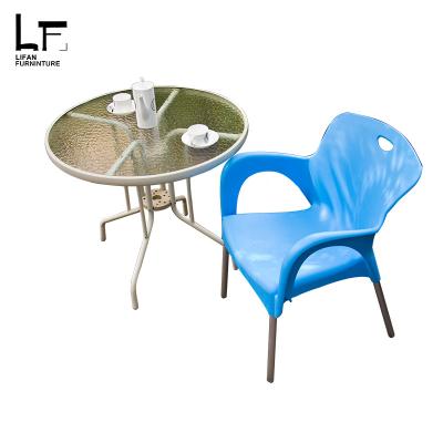 China Garden chair ware modern garden plastic table and chair set outdoor restaurant for sale