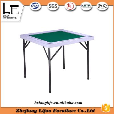 China Lightweight Foldable Mahjong Plastic Folding Mahjong Table And Powder - Coated Steel Frame for sale