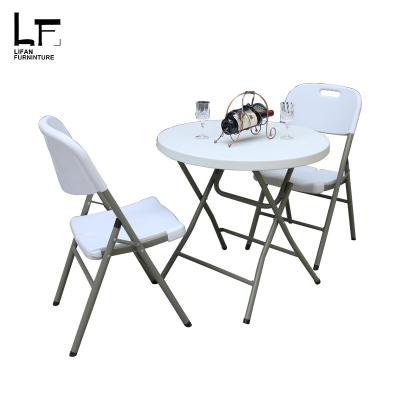 China Outdoor Table Restaurant Backpacking Cheap Outdoor Plastic Dining Table And Light Folding Chairs for sale