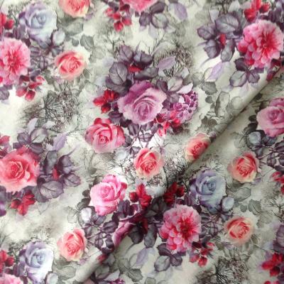 China 45S Digital Printing 100% Rayon Woven Fabric Sustainable For Summer Dresses And Suits for sale