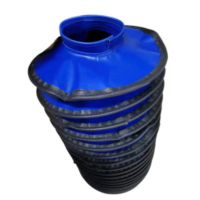 China Factory Rod Boots Sewn Cylinder Bellows Cover With Breathing Valve for sale