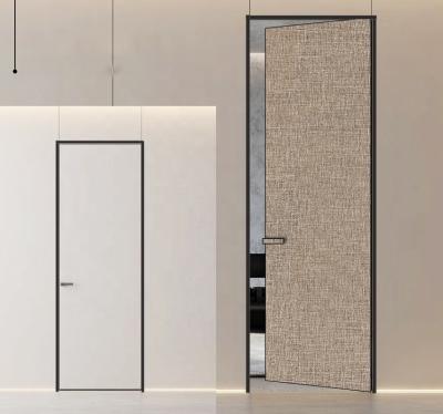 China Sound Insulation Doors Designs Invisible Door Wooden Hidden Modern Interior Flush Frameless Door for sale