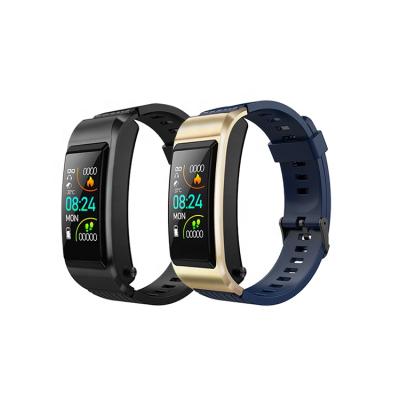 China Auto Focus S2 2 in 1 Waterproof Hand-free Smart Band Smart Wristband Watch Sport Fitness Wireless Headset for sale