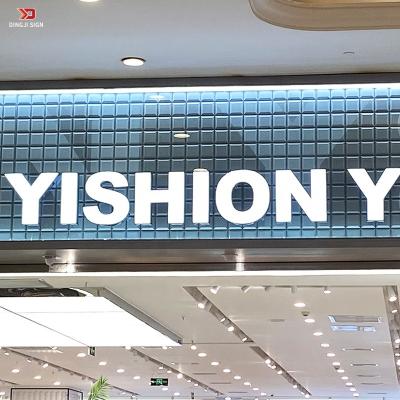 China Buildings Name 3d Customizable Outdoor Light Letter Led Logo Aluminum Led Sign Storefront Illuminated Signs for sale