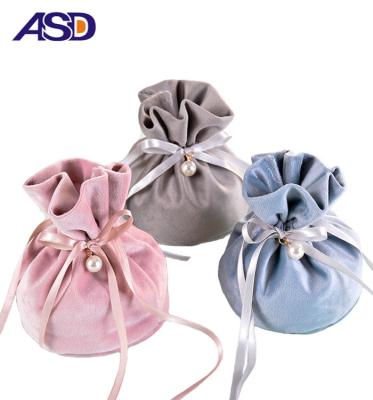 China Wholesale Velvet Drawstring Jewelry Bag Wedding Candy Pouch Gift Bags for sale