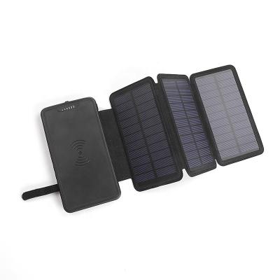 China Fast Solar Panel Mobile Phone Foldable Portable Power Bank USB Support Charging Solar Charger for sale