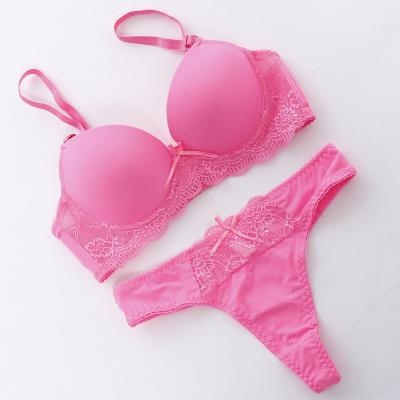 China Spandex/Cotton Basics Sexy Women's Bra Set Sports Thong Panties Active Underwear for sale